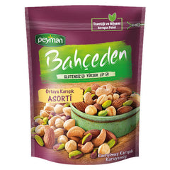 Peyman Bahceden Ortaya Karışık Mixed Nuts Assortment 5.29 OZ (150 g) - Gluten Free - High Fiber - Authentic Turkish & Mediterranean Food | TG Gourmet