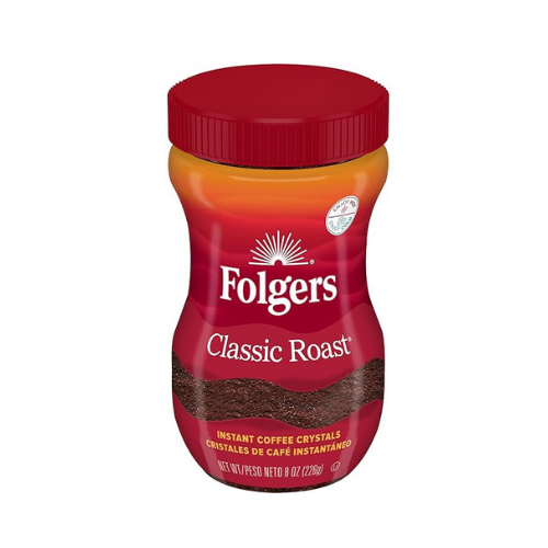 Folgers Instant Coffee Classic Roast 8 oz (227g) Jar - US Classic | TG Gourmet