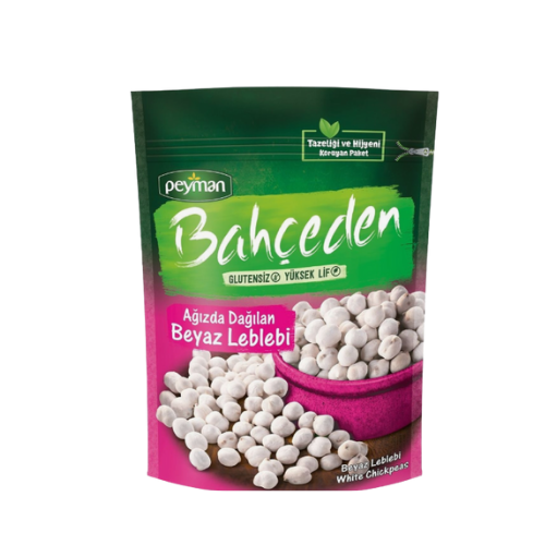 Peyman Bahceden White Chickpeas 5.29 oz (150 g) - Gluten Free - High Fiber - Authentic Turkish & Mediterranean Food | TG Gourmet