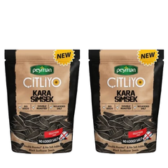 Peyman KARA SIMSEK Citliyo Black Sunflower Seeds Unsalted 10 oz (284 g)x 2 pcs- no added salt - gluten free - Authentic Turkish & Mediterranean Food | TG Gourmet