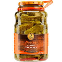 MELIS PICKLED CUCUMBERS (GHERKINS) 2650 ML (89.6 FL OZ) - Authentic Turkish & Mediterranean Food | TG Gourmet