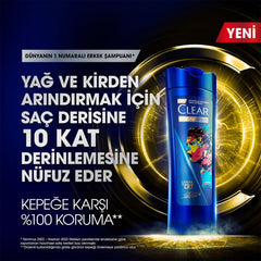 CLEAR MEN SHAMPOO 350 ML (11.8oz - LEGEND BY CR07) - Authentic Turkish & Mediterranean Food | TG Gourmet