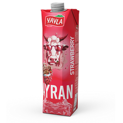 Yayla Strawberry Ayran 33.8 fl oz Tetra Pack - Authentic Turkish & Mediterranean Food | TG Gourmet
