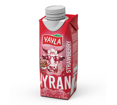 Yayla Strawberry Ayran 8.45 fl oz Tetra Pack - Authentic Turkish & Mediterranean Food | TG Gourmet
