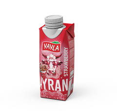 Yayla Strawberry Ayran 8.45 fl oz Tetra Pack - Authentic Turkish & Mediterranean Food | TG Gourmet