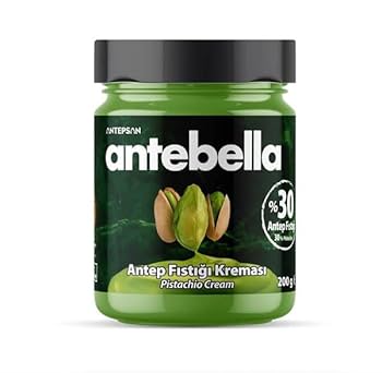 Antebella Pistachio Cream 30% pistachio 7.05 oz jar | TG Gourmet