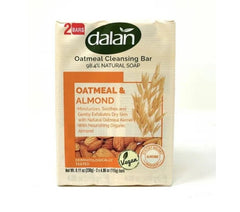 Dalan Oatmeal & Almond Exfoliating Bar Soap 4.06 oz (115g) Bars, 2-Pack | TG Gourmet