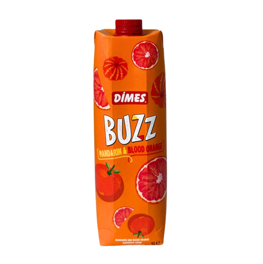 Dimes Buzz Nectar 34 fl oz Mandarin & Blood Orange - Authentic Turkish & Mediterranean Food | TG Gourmet