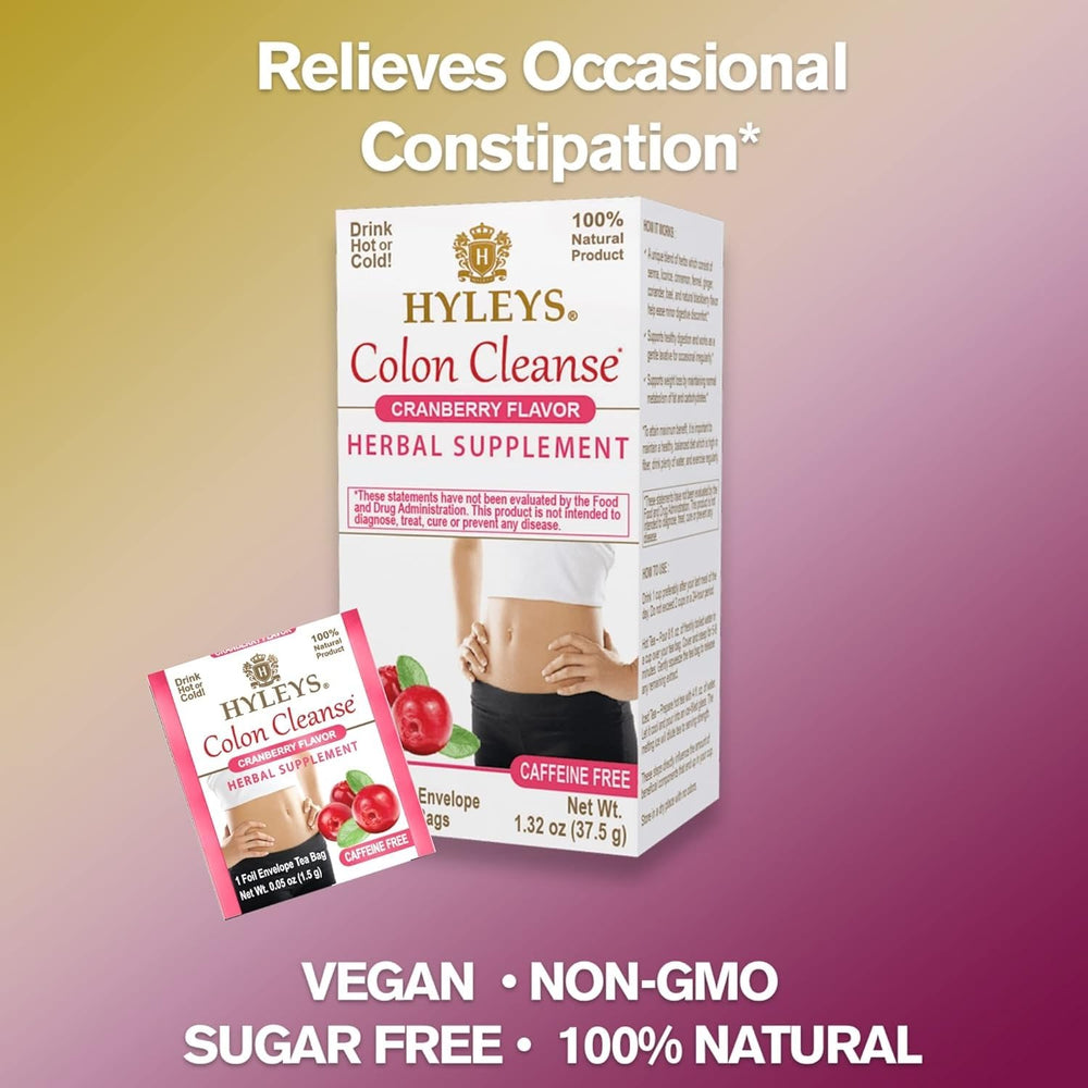 HYLEYS COLON CLEANSE CRANBERRY 1.32oz X 25pc - Authentic Turkish & Mediterranean Food | TG Gourmet