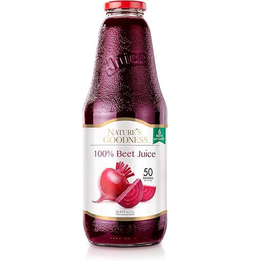 Nature's Goodness Beet Juice All-Natural 33.82 fl oz (1L) Bottle | TG Gourmet