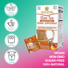 HYLEYS Slim Tea HERBAL SUPPLEMENT MANGO 1.32oz X 25pc - Authentic Turkish & Mediterranean Food | TG Gourmet