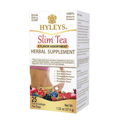 HYLEYS SLIM TEA 5 FLAVOR ASSORTMENT1.32oz x 25 pcs - Authentic Turkish & Mediterranean Food | TG Gourmet