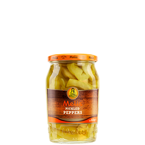Melis Pickled Hot Cayenne Peppers 24.3 fl oz (720 ml) Jar (Kosher) | TG Gourmet