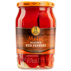MELIS ROASTED RED PEPPERS 720 ML 24.3 FL OZ - Authentic Turkish & Mediterranean Food | TG Gourmet