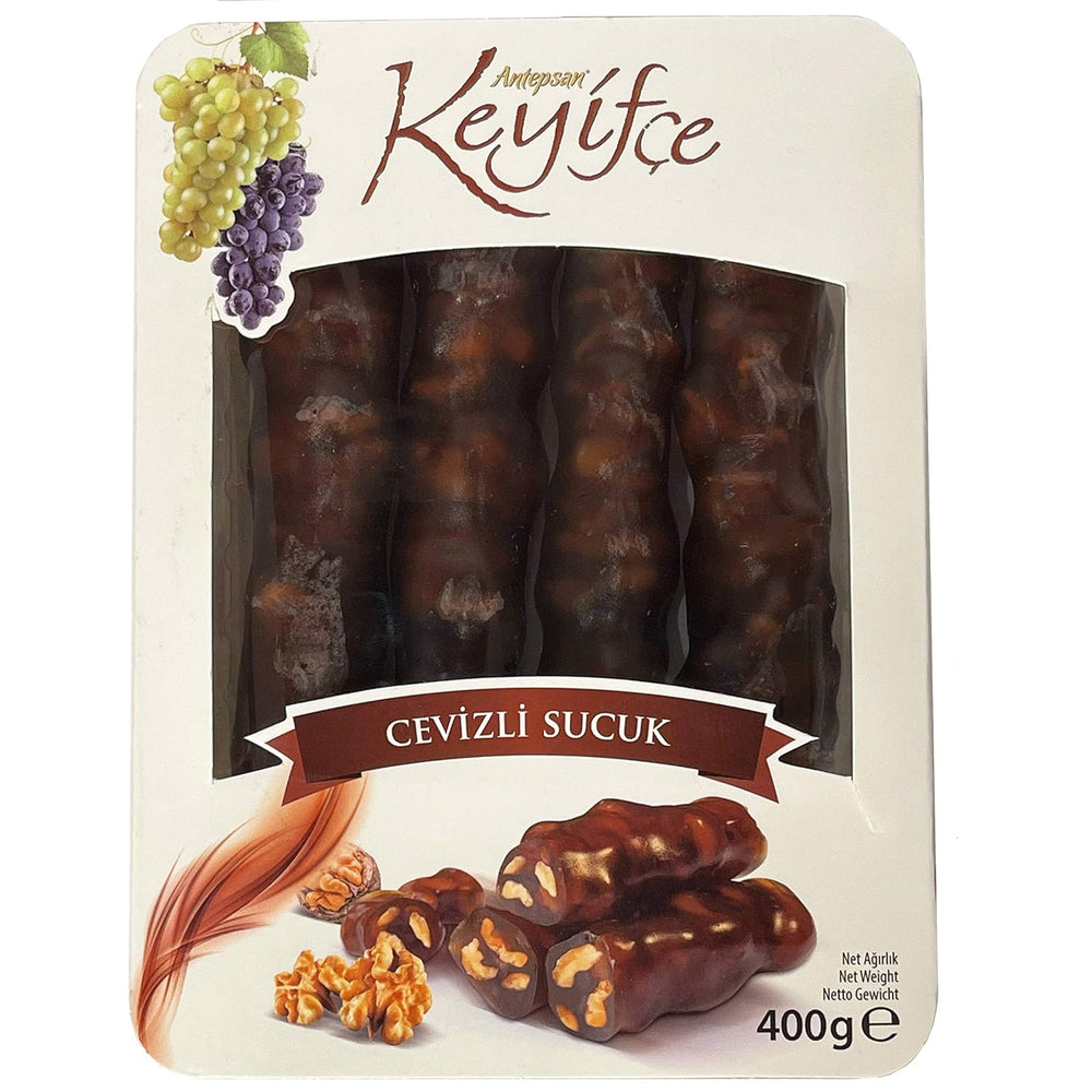 Keyifce Turkish Delight Roll with Walnut 12.3 oz (350g) - Cevizli | TG Gourmet