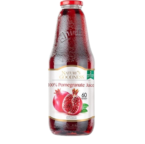 Nature's Goodness Pomegranate Juice 33.82 fl oz (1L) - Deep Ruby | TG Gourmet