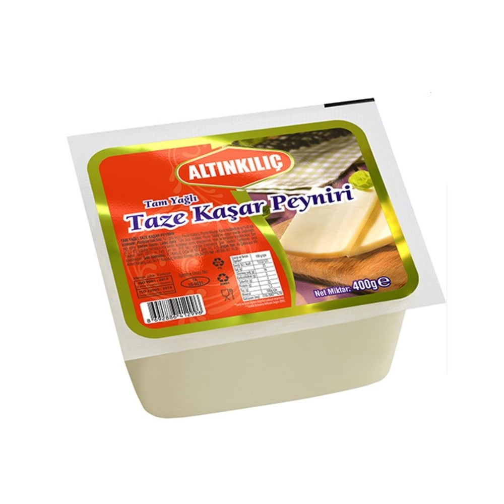 Altinkilic Fresh Kashkaval (Taze Kasar) Full Fat 14.1 oz (400g) Block | TG Gourmet
