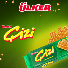 Ulker Cizi Plain Crackers 2.47 oz (70 g) - Authentic Turkish & Mediterranean Food | TG Gourmet