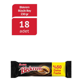Ulker Biskrem Cookies with Cocoa Cream Fiiling Large Roll 5.29 oz (150g) x 18 pcs - Authentic Turkish & Mediterranean Food | TG Gourmet