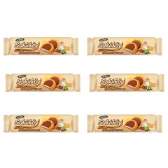 Ulker Saklikoy Milk Chocolate Cream Biscuits 3.53 oz (100 g) x 6 pcs - Authentic Turkish & Mediterranean Food | TG Gourmet