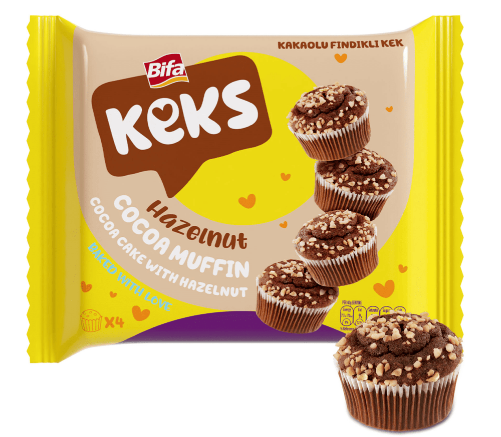 Bifa Keks Cocoa Cake with Hazelnut 7.05 oz (200g) Pack - Nutty Classic | TG Gourmet