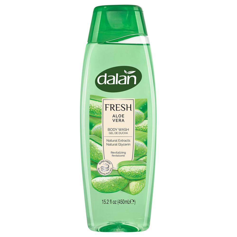 Dalan Fresh Aloe Vera Body Wash 15.2 fl oz (450 ml) - Cool Hydrating Shower | TG Gourmet