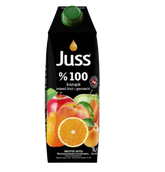 JUSS 100% Mixed Fruit Juice - 33.8 oz (1L) Tetra Pack (No Added Sugar) - Authentic Turkish & Mediterranean Food | TG Gourmet