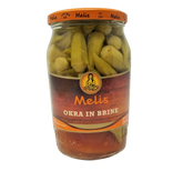 MELIS OKRA (SULTAN BAMYA) IN BRINE 720 ML - Authentic Turkish & Mediterranean Food | TG Gourmet