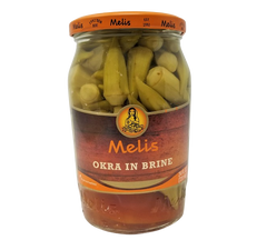 MELIS OKRA (SULTAN BAMYA) IN BRINE 720 ML - Authentic Turkish & Mediterranean Food | TG Gourmet