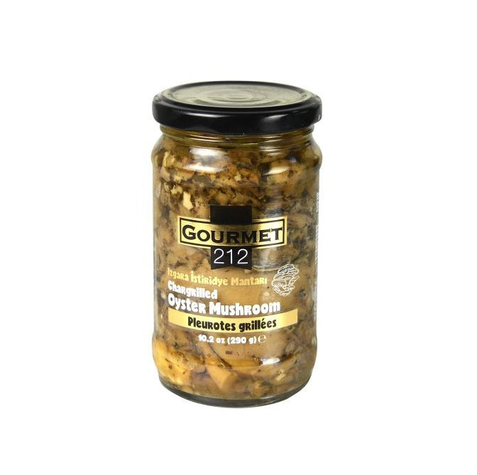 Gourmet212 Oyster Mushrooms in Jar 10.5 oz - Meaty Pantry Mushroom | TG Gourmet