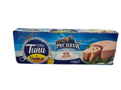 Tuna Fillet P'tit Pecheur In Vegetable Oil 3 x 2.82 oz (80 g) - Authentic Turkish & Mediterranean Food | TG Gourmet