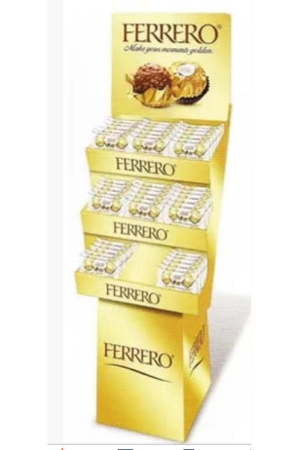 Ferrero Rocher 3CT - Total 96 Units Seasonal Chocolate Candy Display