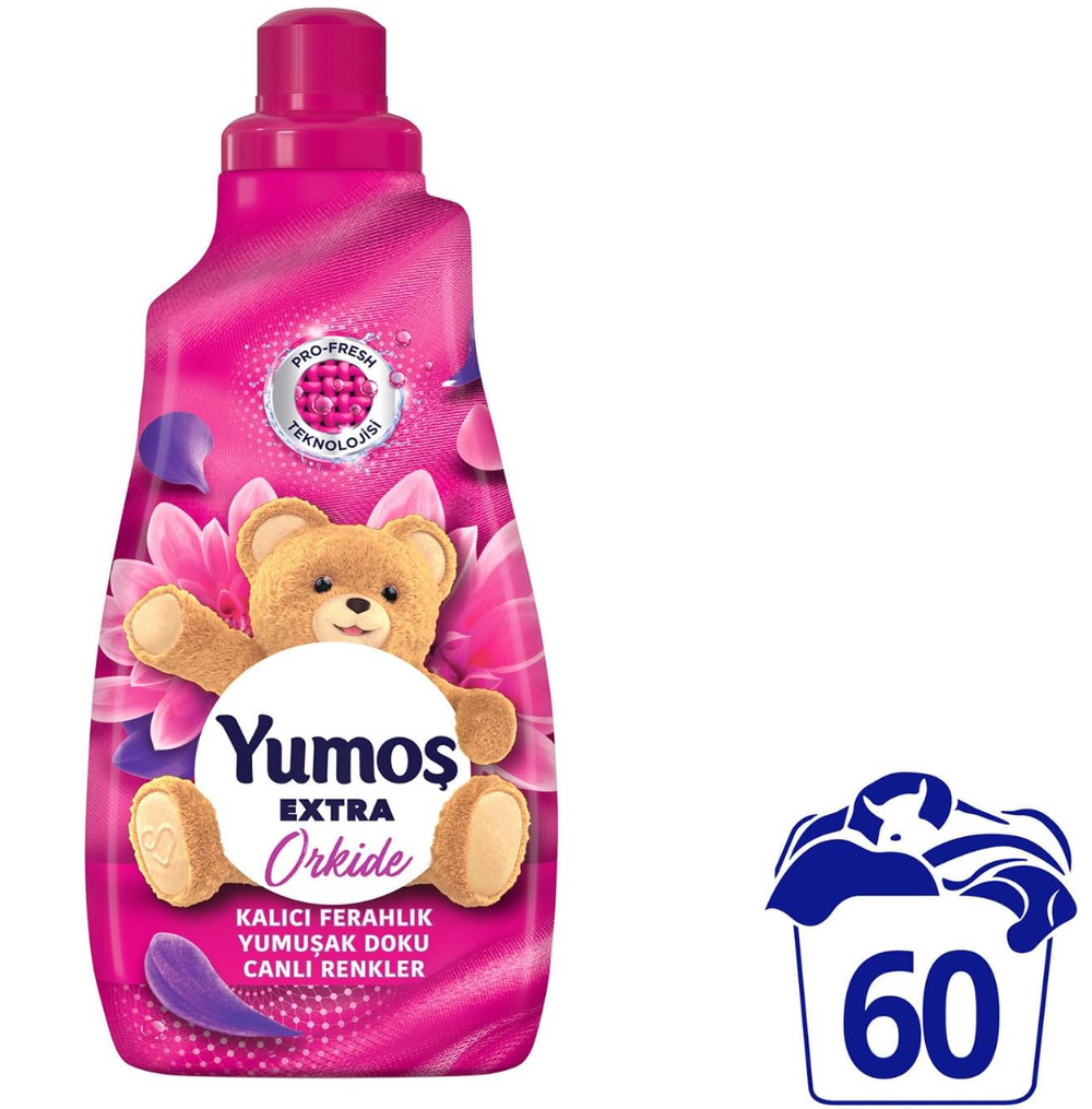 Yumos Extra Fabric Softener Orchid 49 fl oz (1.44 L) Floral Soft | TG Gourmet