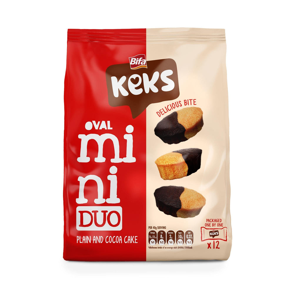 Bifa Keks Mini Oval Plain and Cocoa Cake – 170 g - Authentic Turkish & Mediterranean Food | TG Gourmet
