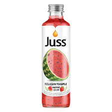 JUSS WATERMELON/STRAWBERRY BASIL SEED DRINK 8.45 OZ (250ML) (GLASS BOTTLE) - TULUMBA