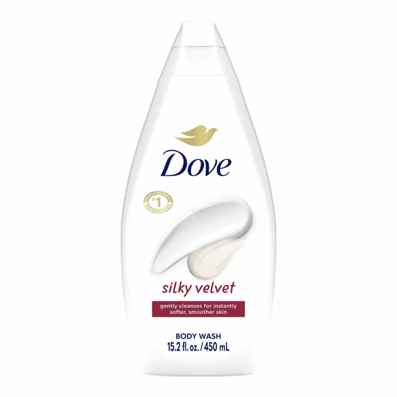 Dove Body Wash Silky Velvet 15.2 fl oz (450 ml) Nourishing Shower Gel | TG Gourmet