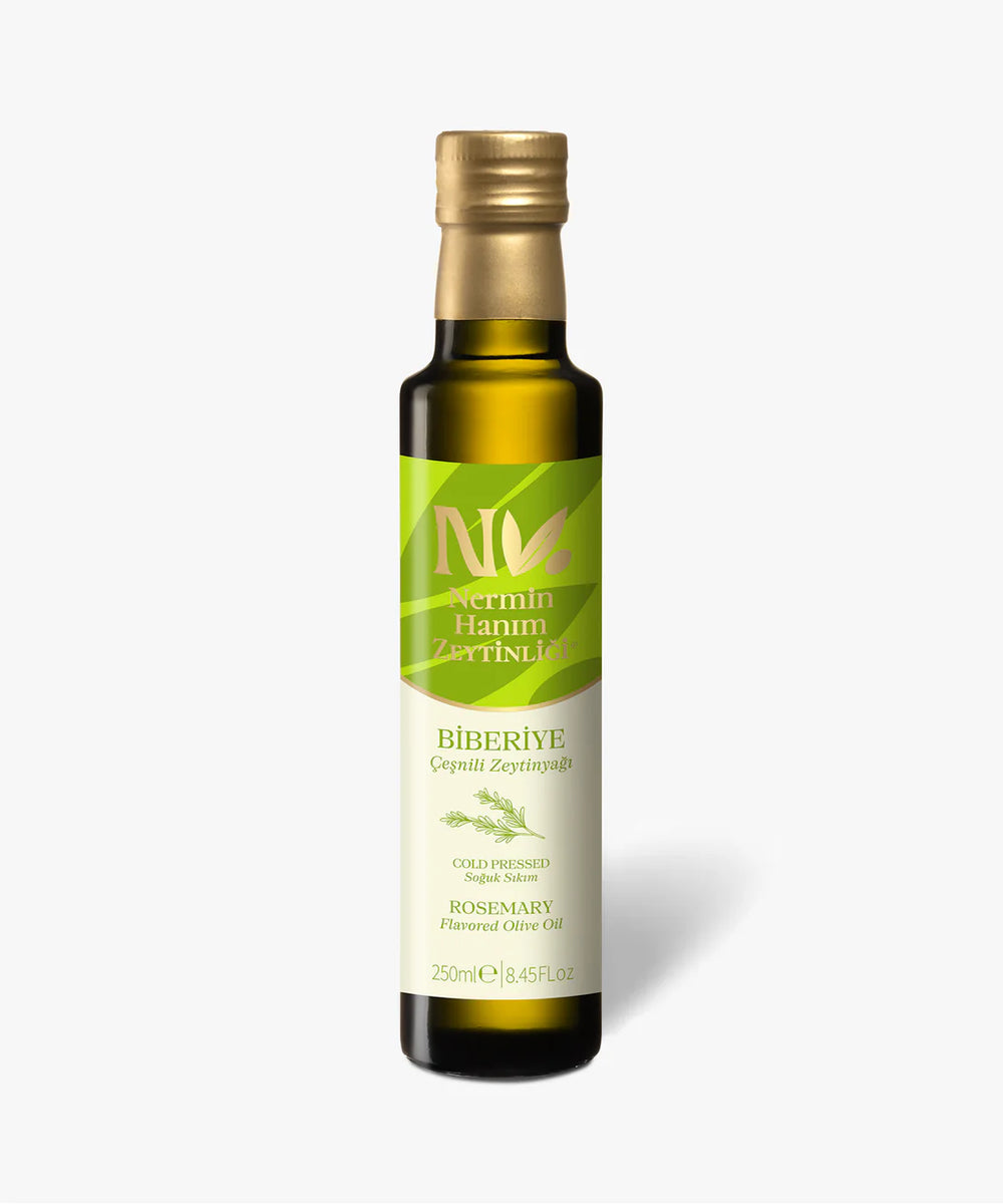 Rosemary Infused Extra Virgin Olive Oil - Nermin Hanim 8.45 Fl Oz (250ml) - TGGOURMET