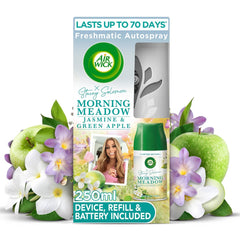 Air Wick Freshmatic Automatic Spray Refill - Morning Meadow Jasmine & Green Apple, 8.45 oz (250ml)