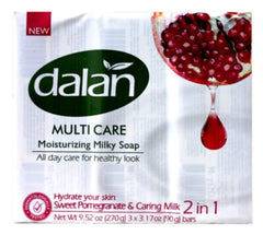 Dalan SWEET POMEGRANATE Soap 3.2 oz | 3-PK - Authentic Turkish & Mediterranean Food | TG Gourmet