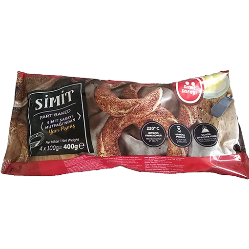 Simit Sarayi Turkish Bagel Half Cooked (Simit) 4 ct : 15.52 oz (440 g)