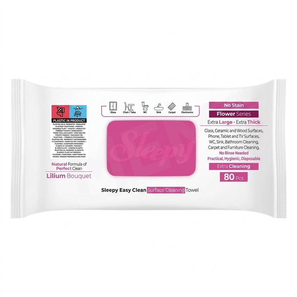 Sleepy Easy Clean Lilium Bouquet Wet Wipes 80 ct