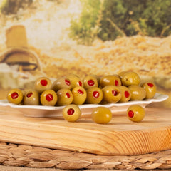 Toprak Pimento-Stuffed Green Olives Glass Jar OZ (400) - Authentic Turkish & Mediterranean Food | TG Gourmet