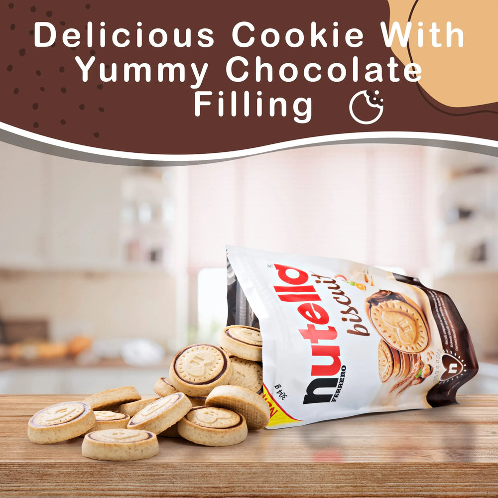 Nutella Biscuits Crunchy Cookies with Nutella Filling 10.7 oz 304g | TG Gourmet