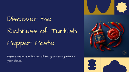 Jar and bowl of red Turkish pepper paste biber salcasi with fresh red peppers - TG Gourmet