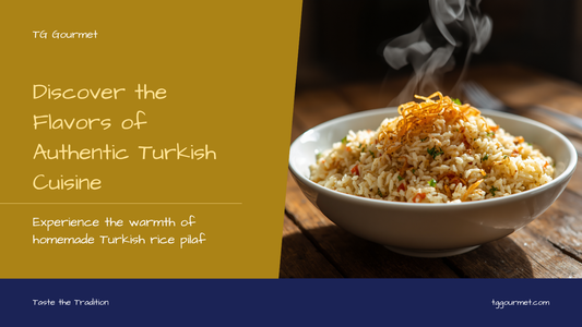 Fluffy Turkish rice pilaf with golden toasted vermicelli served in a white bowl