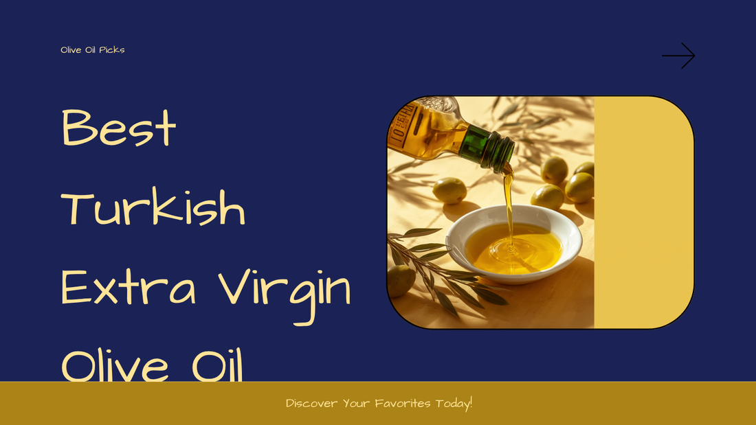 Turkish extra virgin olive oil being poured with fresh olives