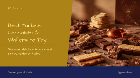 Assortment of Turkish chocolate bars and wafers
