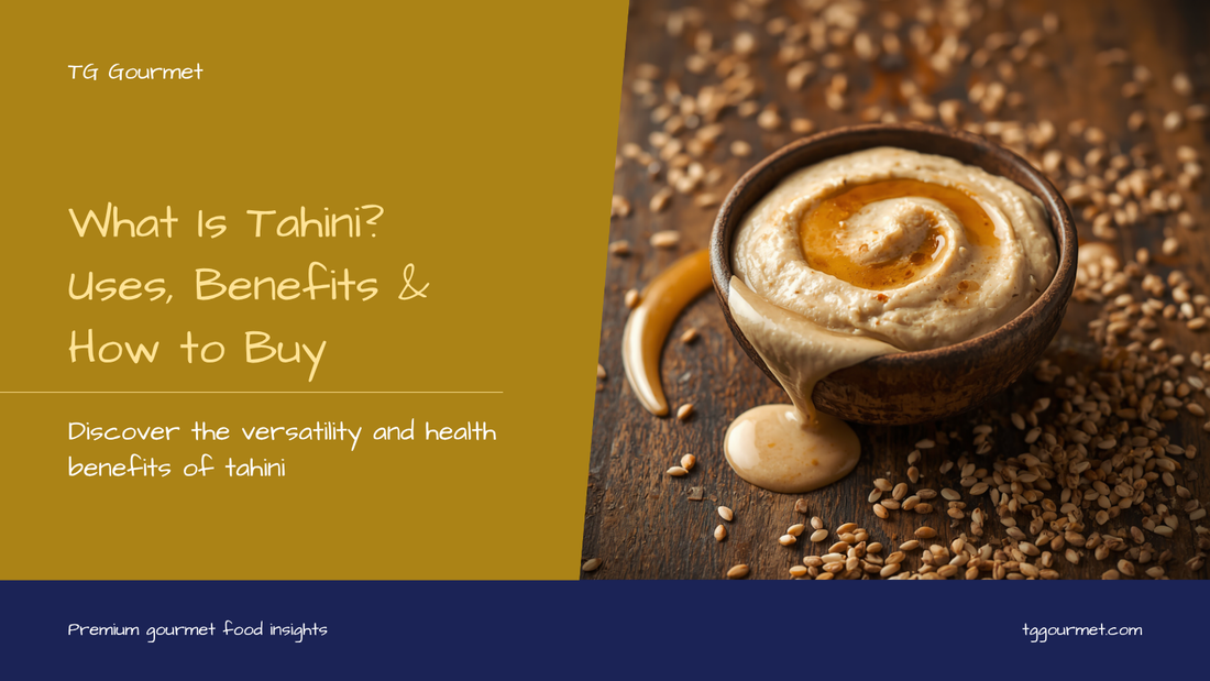 Creamy Turkish tahini sesame paste in a bowl with sesame seeds