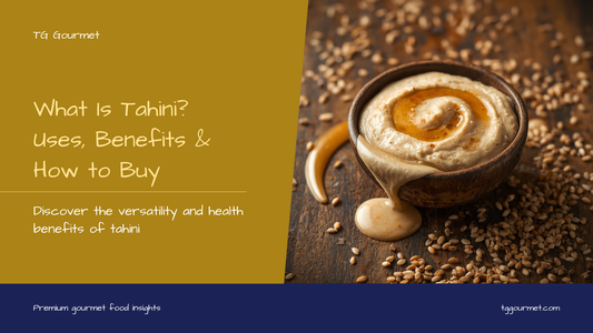 Creamy Turkish tahini sesame paste in a bowl with sesame seeds