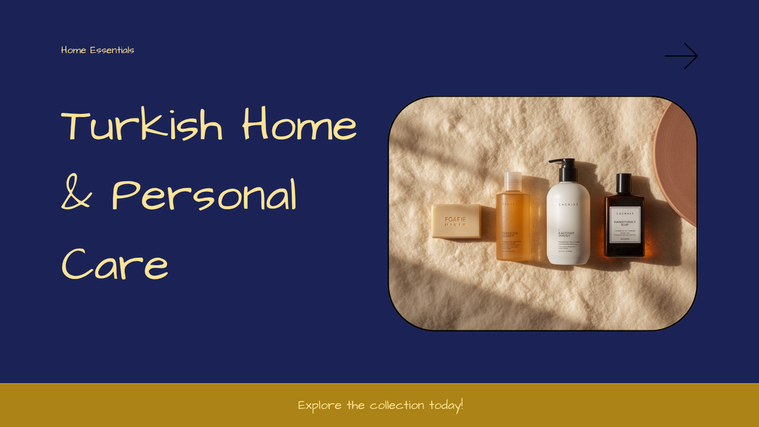Turkish home and personal care lineup: soap, shampoo, laundry detergent and cologne — TG Gourmet buyer's guide